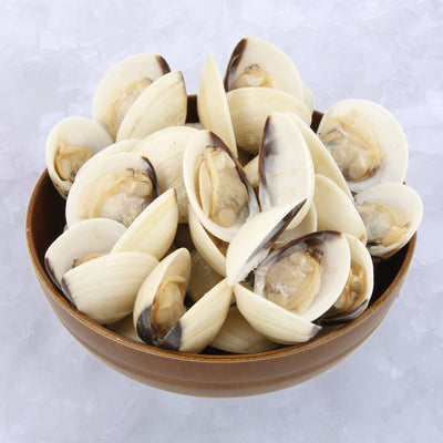 Frozen Cooked White Clams Whole Shell Singapore Lala Clams