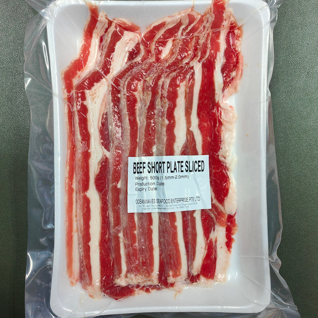 USA Beef Short Plate Slices (1.5–2mm) 500g | Oceanwaves SG