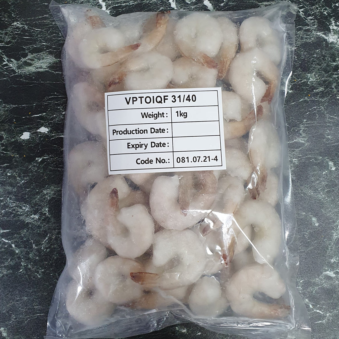 Vannamei Shrimp Meat PTO 31/40 Frozen Grey Prawn