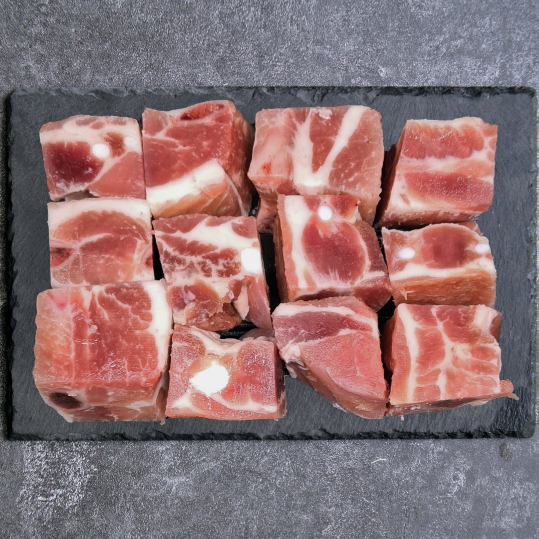 pork spare ribs cube cut frozen
