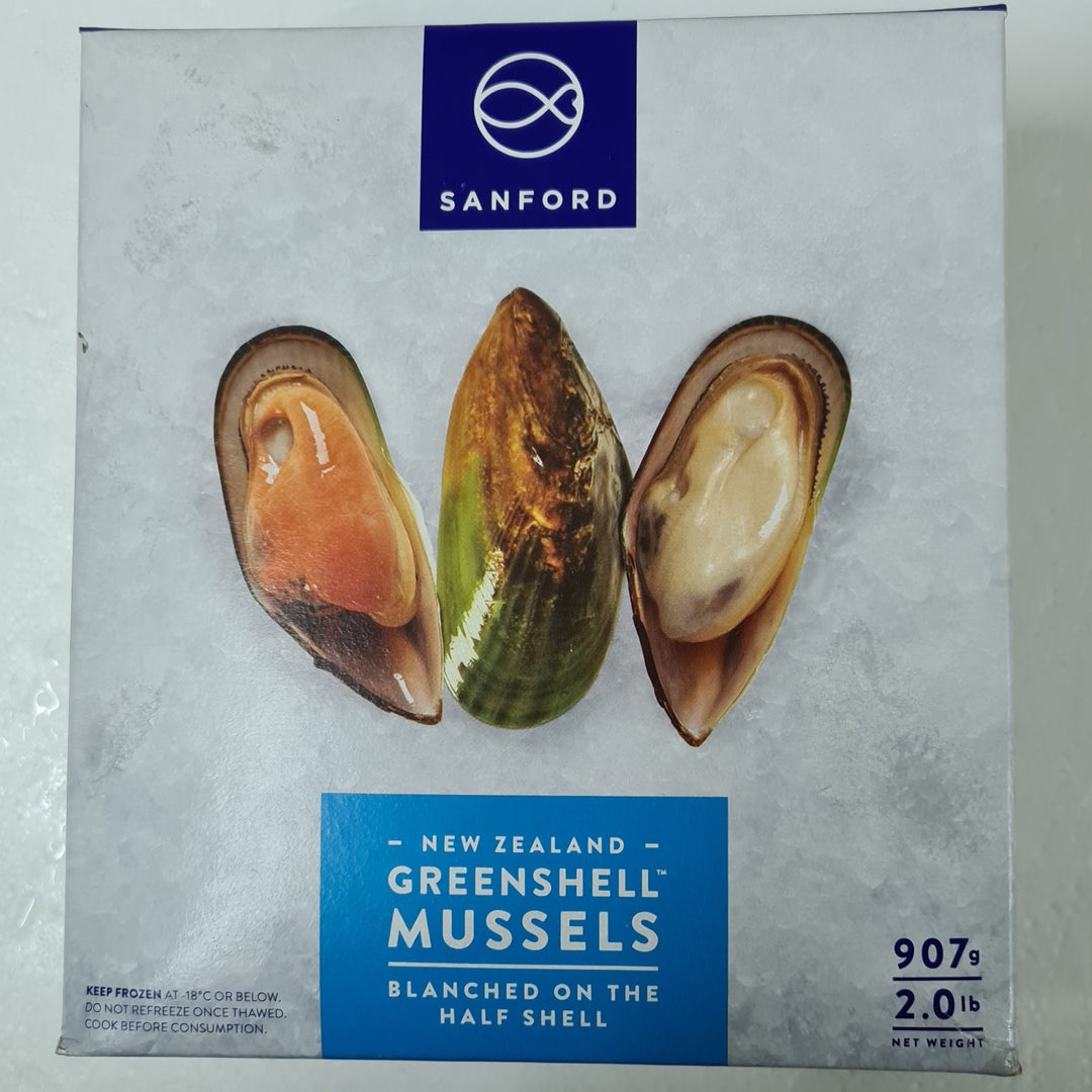 Buy Frozen New Zealand Half Shell Green Mussels (907g) | Oceanwaves SG
